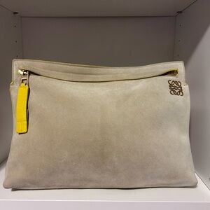 Loewe Suede Pouch Clutch